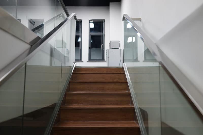 Glass Railings on Stairs